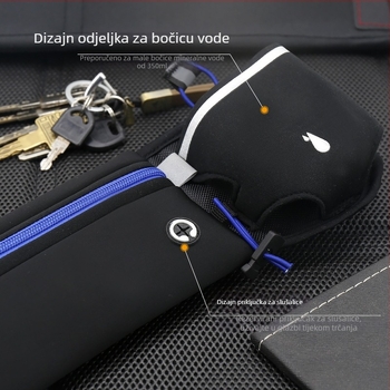 Prekogranična torba za struk za sportove na otvorenom, višenamjenska torba za kuhalo za vodu, osobna torba za mobitel za trčanje, fitness torba za pohranu protiv sudara