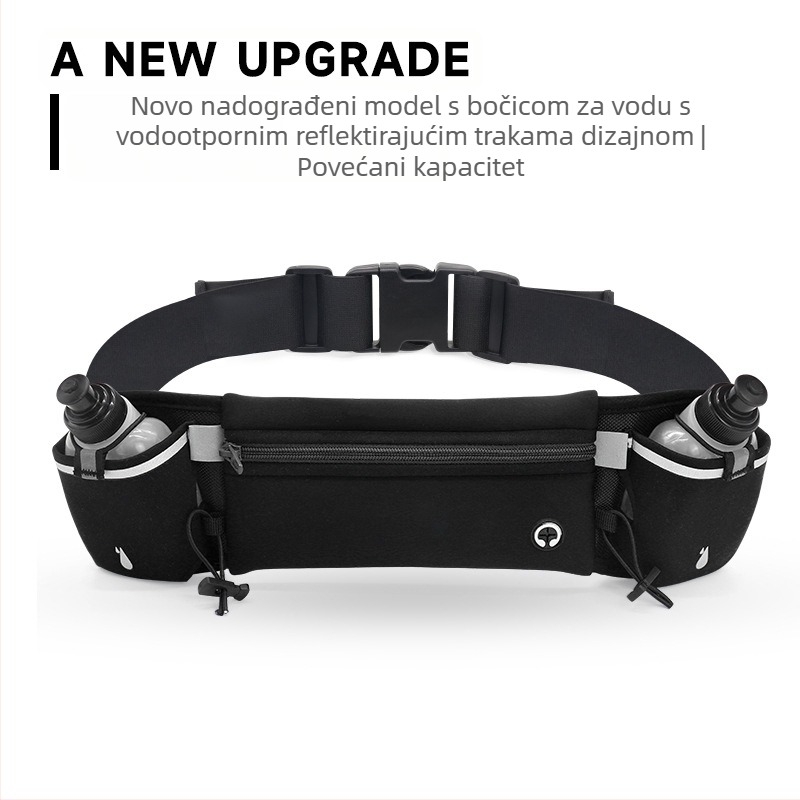 Prekogranična torba za struk za sportove na otvorenom, višenamjenska torba za kuhalo za vodu, osobna torba za mobitel za trčanje, fitness torba za pohranu protiv sudara