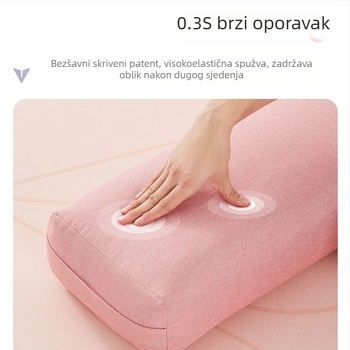 Jastuk za jogu, jastuk za struk, profesionalni pomoćni jastuk za početnike, vratni kralježak, pravokutni, visokoelastičan, Iyengar Yin Yoga