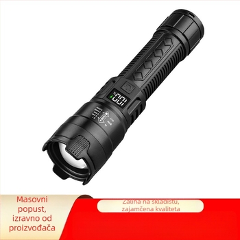 Prekogranična LED svjetiljka, punjiva prijenosna, snažno svjetlo, dugotrajno bijelo lasersko svjetlo, vanjsko super svijetlo višenamjensko radno svjetlo