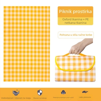 Prostirka za piknik, vodootporna prostirka, vanjska prostirka za piknik, vodootporna zadebljana oxfordska tkanina, PE netkana torba za piknik