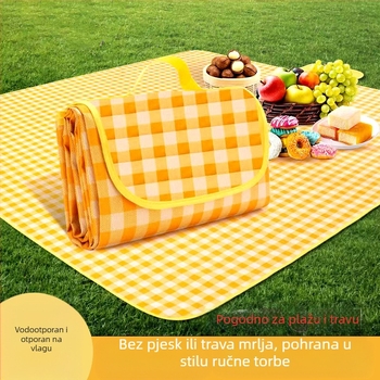 Prostirka za piknik, vodootporna prostirka, vanjska prostirka za piknik, vodootporna zadebljana oxfordska tkanina, PE netkana torba za piknik