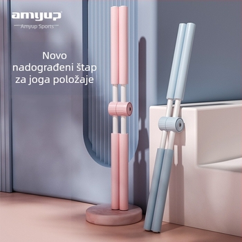Štap za tijelo s križnom jogom, štap za ljepotu otvorenih ramena, pomoćni štap za fitness i tijelo, sportska oprema
