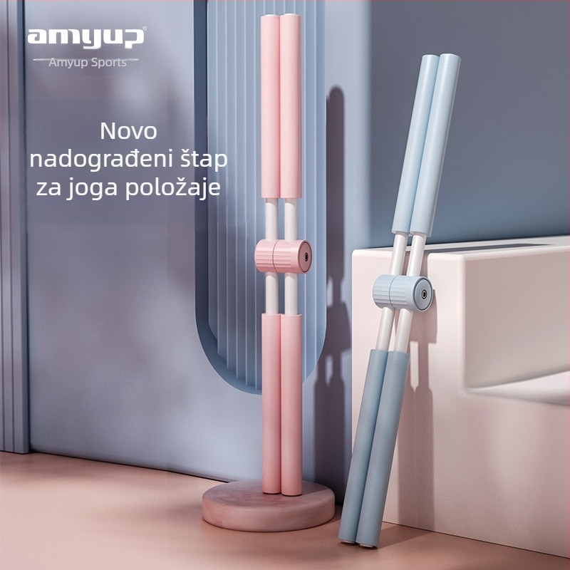 Štap za tijelo s križnom jogom, štap za ljepotu otvorenih ramena, pomoćni štap za fitness i tijelo, sportska oprema