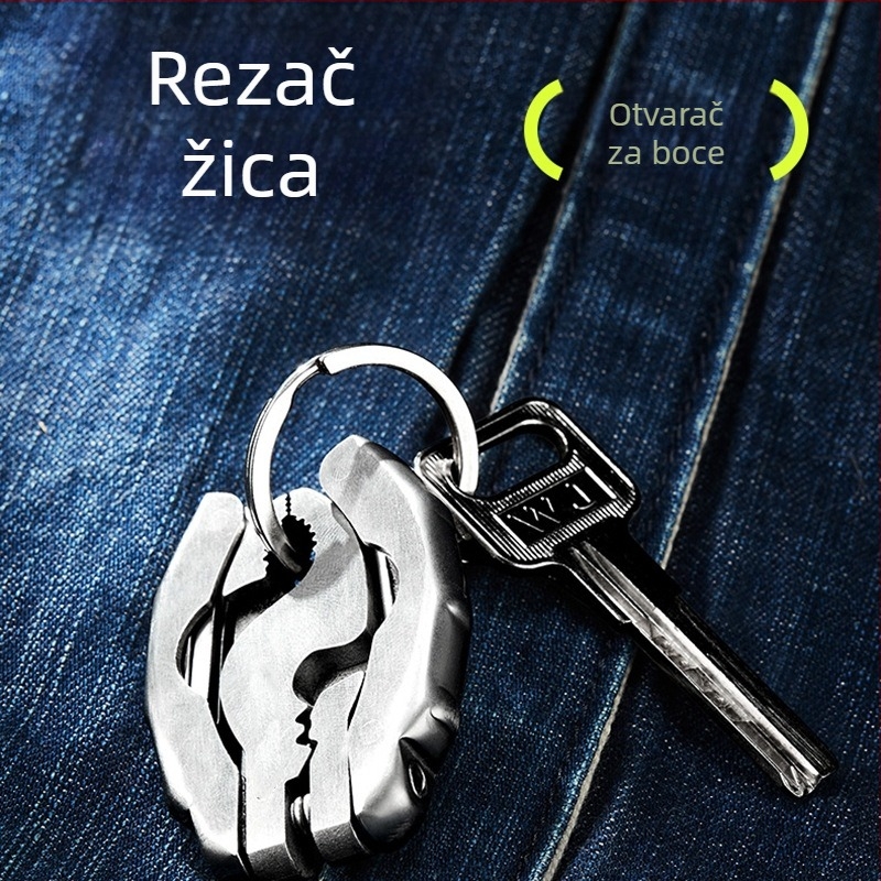 Internet celebrity mini multifunkcionalna kliješta s kornjačom od nehrđajućeg čelika 9 u 1 višenamjenska kliješta odvijač prijenosni EDC alat otvarač za boce
