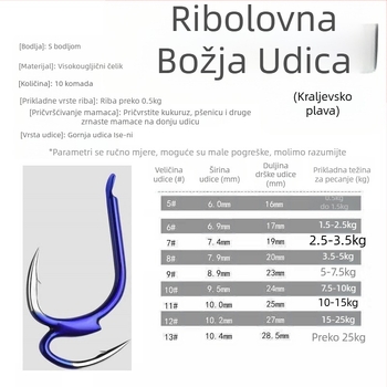 Božja udica Volim izmišljati bodljikavu uvezenu udicu za ribolov, udicu za ribolov, pribor za ribolov, majku i majku udicu protiv otkačivanja, divovsku udicu Ishni