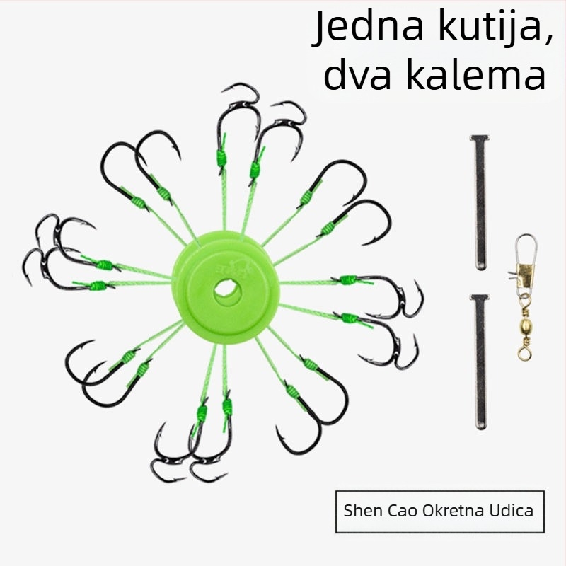 Božja udica Volim izmišljati bodljikavu uvezenu udicu za ribolov, udicu za ribolov, pribor za ribolov, majku i majku udicu protiv otkačivanja, divovsku udicu Ishni