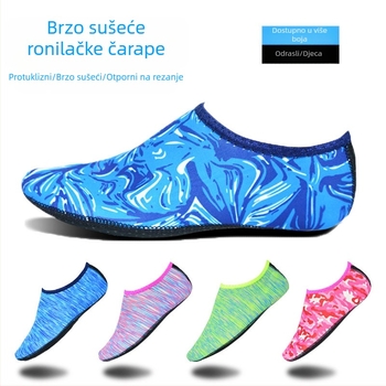 Čarape za ronjenje s printom na špicastom dnu, čarape za jogu na otvorenom, čarape za pod, protuklizne, brzosušeće čarape za plažu, čarape za ronjenje, cipele za plažu