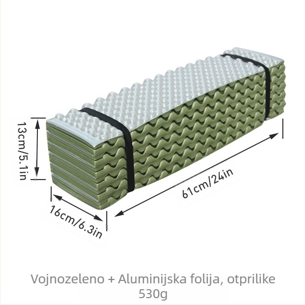 Vanjski planinarski stil, kampiranje, zadebljana prostirka otporna na vlagu, Xpe dvostruko korito za jaja, prostirka za piknik, gnijezdo za jaja, sklopiva prostirka za kampiranje 190*57
