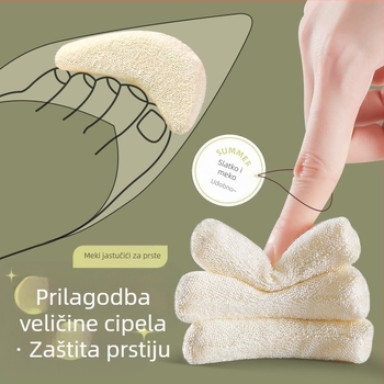 Novi mekani ulošci za prste cipela, jastučići za pola veličine za visoke pete, smanjenje veličine cipela, protiv bolova, protuklizni, zamjena za prste prednjeg dijela stopala