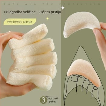 Novi mekani ulošci za prste cipela, jastučići za pola veličine za visoke pete, smanjenje veličine cipela, protiv bolova, protuklizni, zamjena za prste prednjeg dijela stopala