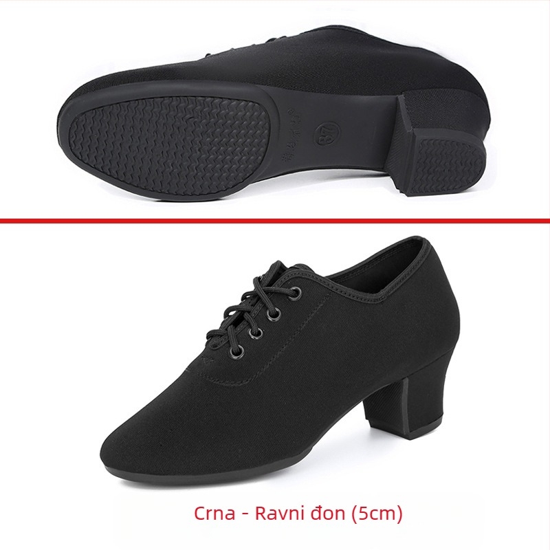 Cipele za latino ples za žene, Cipele za standardne plesove, Mekani potplati, Srednje visoke pete, Cipele za kvadratni ples, Cipele za učitelje mornarskog plesa za odrasle