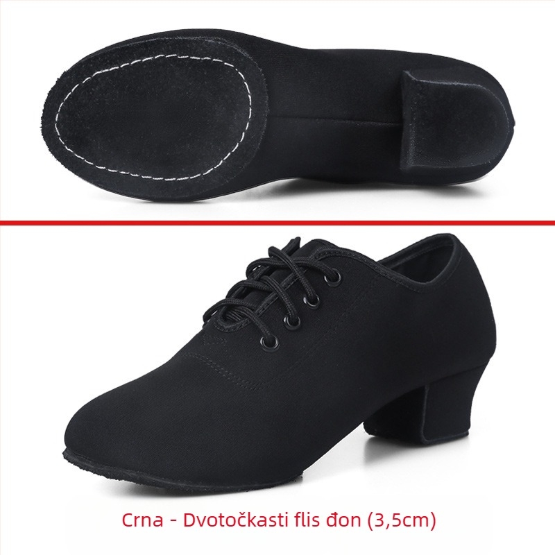 Cipele za latino ples za žene, Cipele za standardne plesove, Mekani potplati, Srednje visoke pete, Cipele za kvadratni ples, Cipele za učitelje mornarskog plesa za odrasle