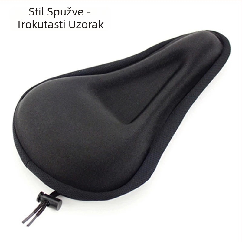 Navlaka za sjedalo bicikla za opremu za vožnju na otvorenom, jastučnica za brdski bicikl s ravnim utorom, 3D zadebljana spužvasta torba za jastuk, jastuk za sjedalo