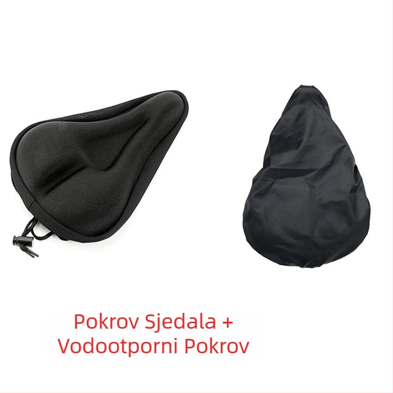 Navlaka za sjedalo bicikla za opremu za vožnju na otvorenom, jastučnica za brdski bicikl s ravnim utorom, 3D zadebljana spužvasta torba za jastuk, jastuk za sjedalo