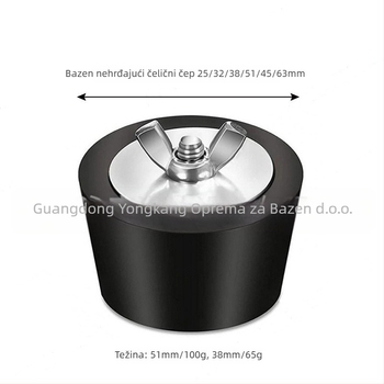 Prekogranični zimski čep protiv smrzavanja za cijev za bazen, čep od nehrđajućeg čelika 25/32/38/51/63 mm, pribor za bazene