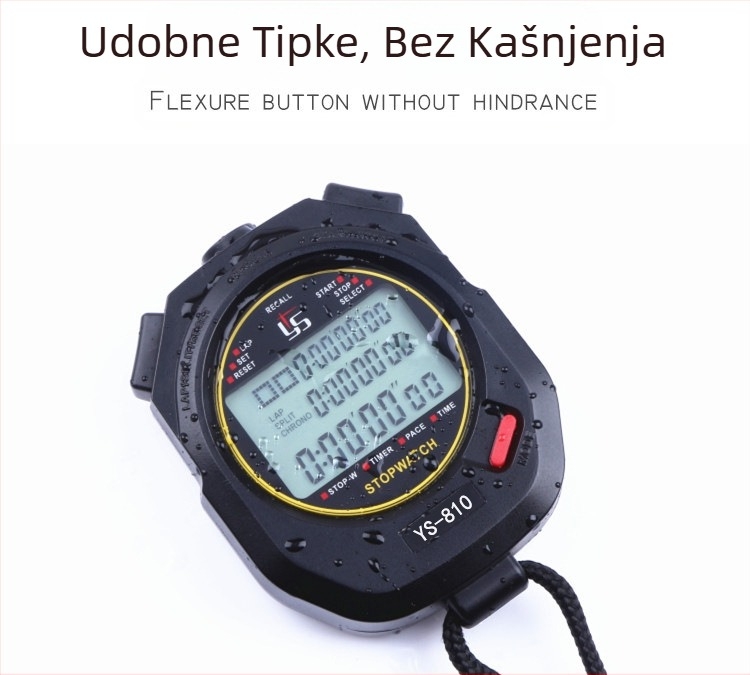 Višekanalni elektronički štoperica, timer, sport, fitness, trčanje, atletika, trening, studentski sudac, natjecanje, vodootporno, odbrojavanje