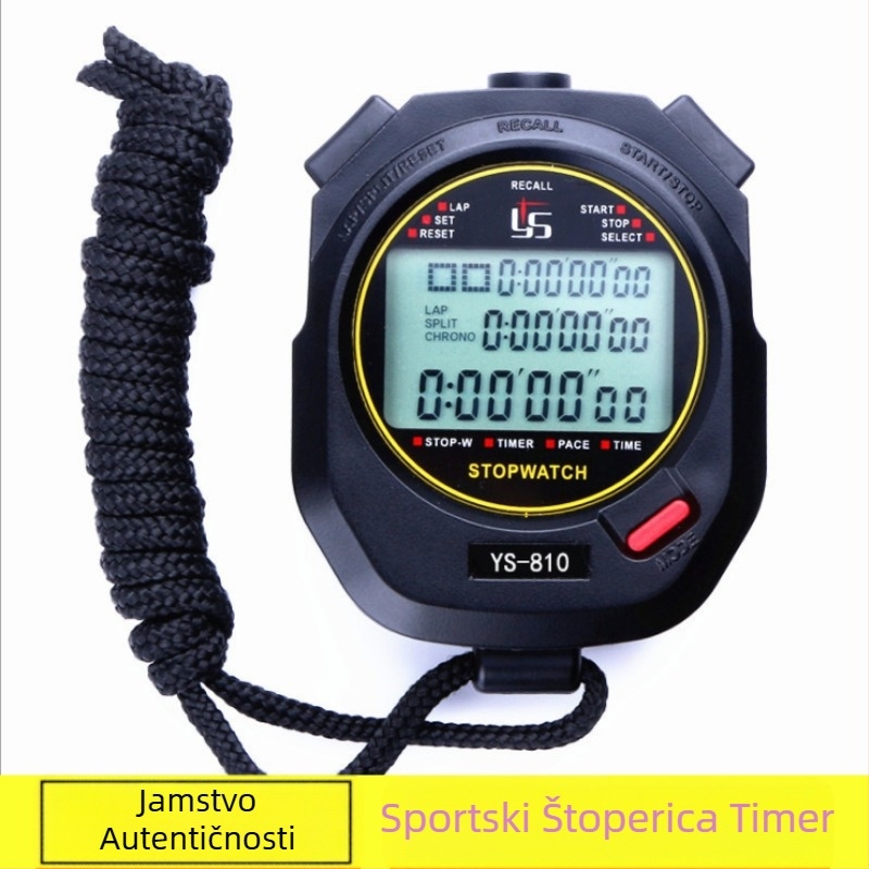 Višekanalni elektronički štoperica, timer, sport, fitness, trčanje, atletika, trening, studentski sudac, natjecanje, vodootporno, odbrojavanje