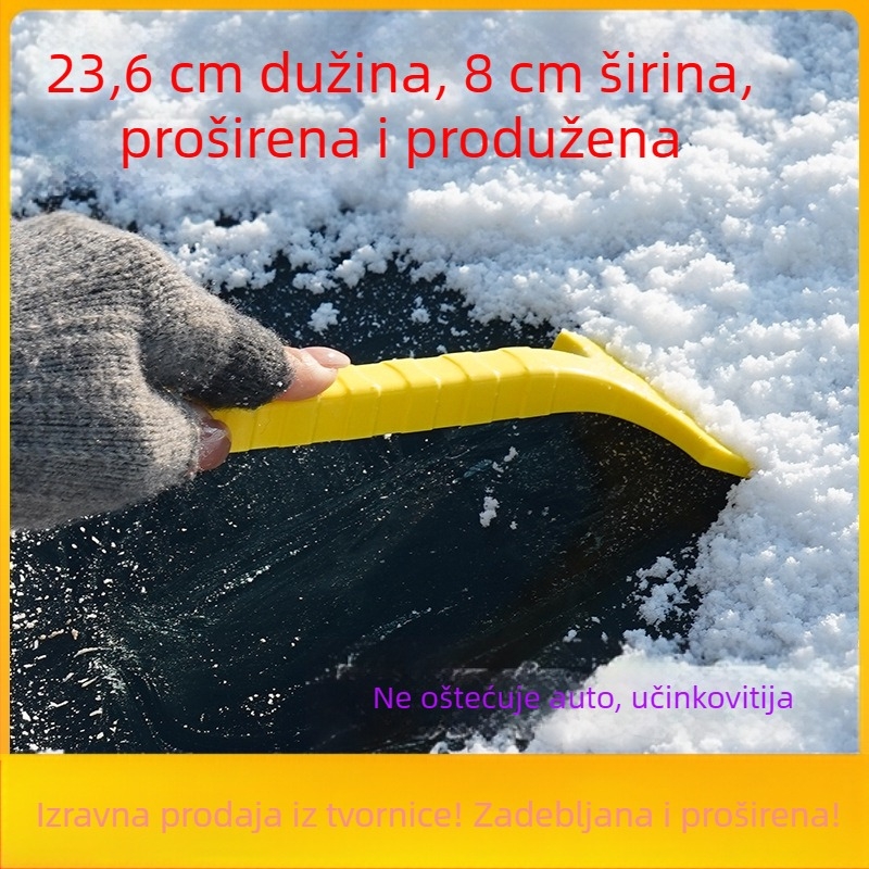 Lopata za snijeg za automobil, artefakt, lopata za snijeg, odmrzavanje stakla automobila, strugač za snijeg, lopata za led, alat za uklanjanje snijega zimi