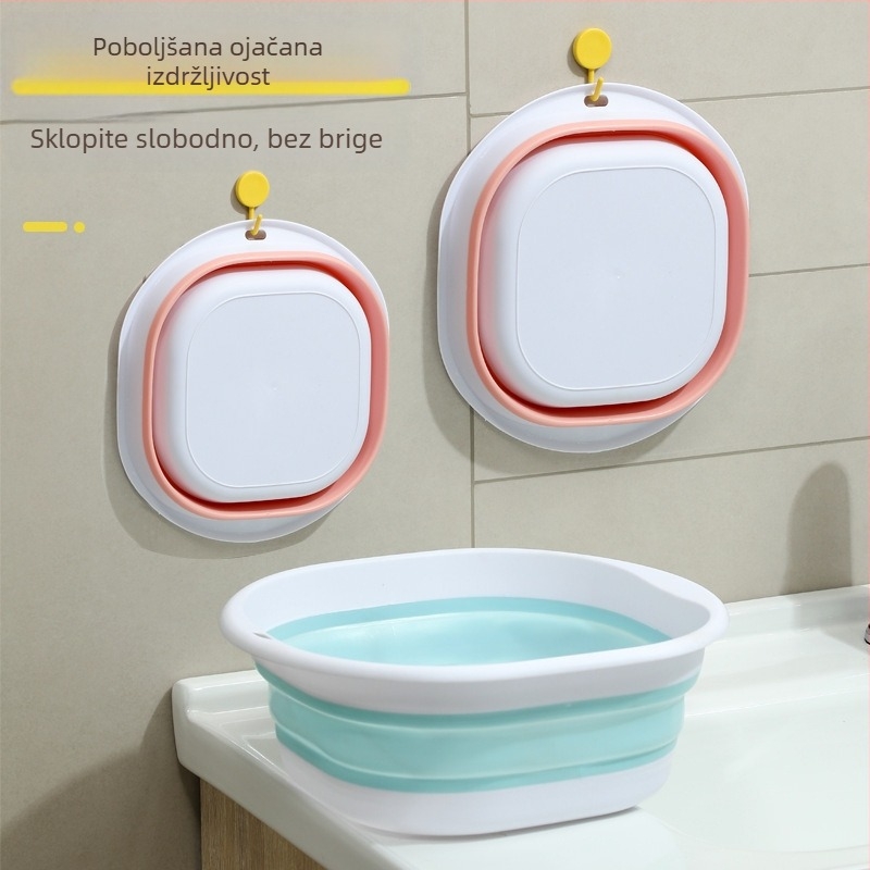 Sklopivi umivaonik, prijenosni putni umivaonik za studentski dom, umivaonik za bebe, veliki i srednji, mali plastični umivaonik