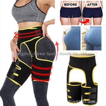 Amazon Tri-u-jednom pojas za bokove, plastični pojas koji se znoji, sportski fitness, podesivi jednodijelni pojas za struk i noge, pojas za trbuh