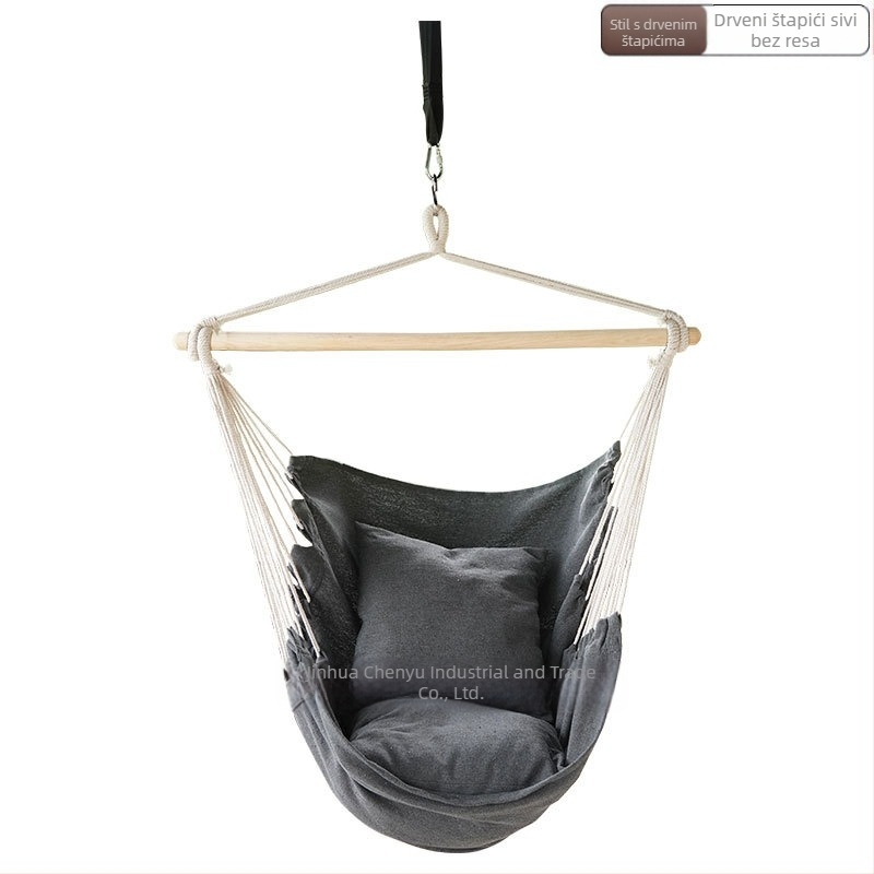 Vanjska/unutarnja viseća stolica, platnena viseća košara, ručno izrađena ljuljačka s resicama, protiv prevrtanja, prekogranična veleprodaja i maloprodaja e-trgovine