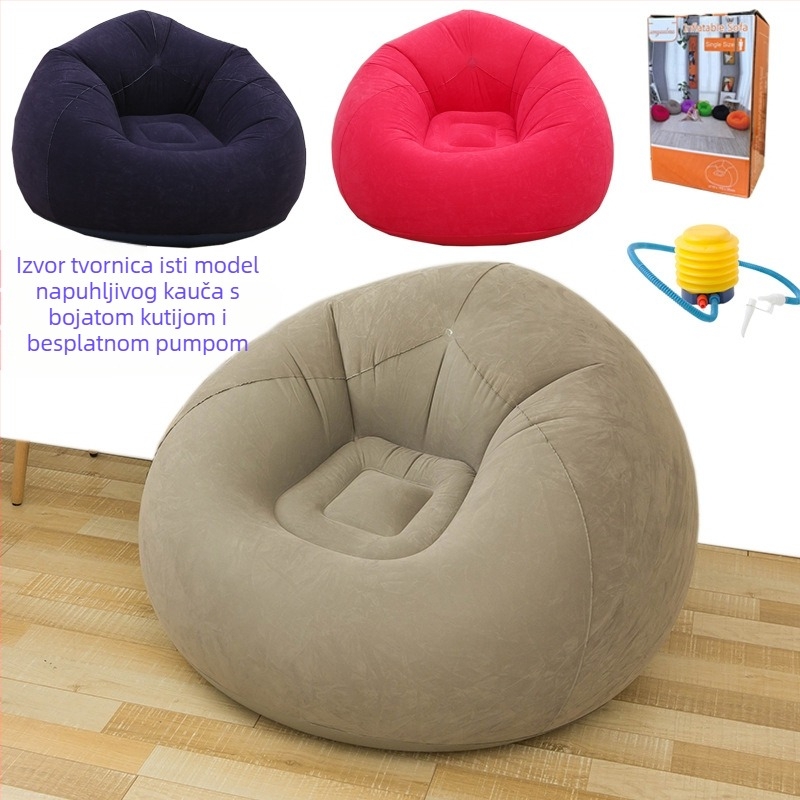 Napuhljiva sofa za lijene hlače, cijev za dovod zraka, prekogranična vruća rasprodaja, sofa za odrasle na napuhavanje, sklopiva sferna sofa, vreća za sjedenje na napuhavanje