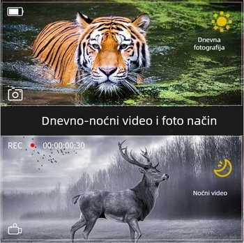 Preporučeni vanjski uređaj za noćno gledanje visoke razlučivosti s jednom cijevi, pogodan za promatranje divljih životinja noćnim vidom u provedbi zakona