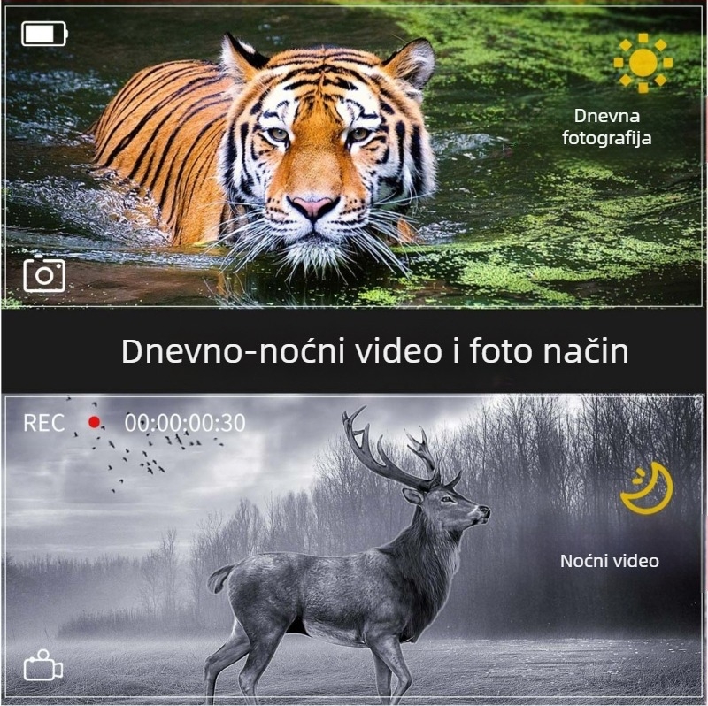 Preporučeni vanjski uređaj za noćno gledanje visoke razlučivosti s jednom cijevi, pogodan za promatranje divljih životinja noćnim vidom u provedbi zakona