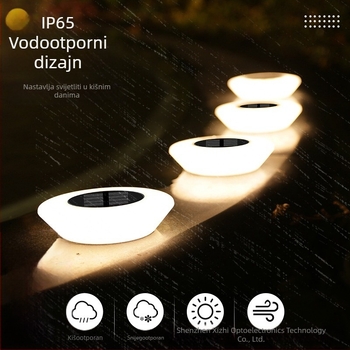 Prekogranična solarna podzemna svjetiljka, vanjska dvorišna svjetiljka za travnjak, vanjska vrtna dekoracija, krajobrazna svjetiljka, stepenasta svjetiljka