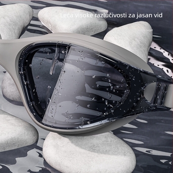 Naočale za plivanje HD, otporne na zamagljivanje i vodootporne, ženske naočale za plivanje, naočale za plivanje za kratkovidnost, muške profesionalne naočale za plivanje