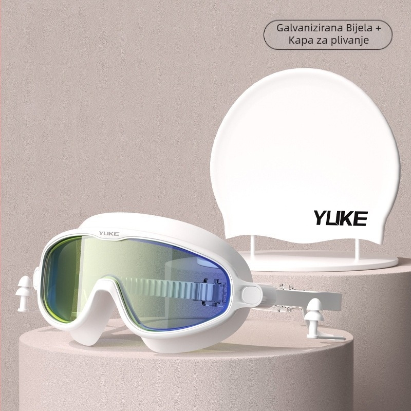 Naočale za plivanje HD, otporne na zamagljivanje i vodootporne, ženske naočale za plivanje, naočale za plivanje za kratkovidnost, muške profesionalne naočale za plivanje