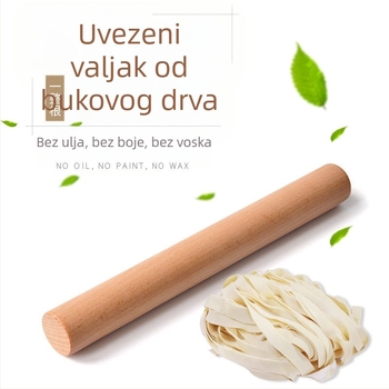 Valjak za kućanstvo od punog drva Valjak za oklagiju od neljepljivog materijala od ebanovine, oklagiju za knedle, kuhinju na veliko