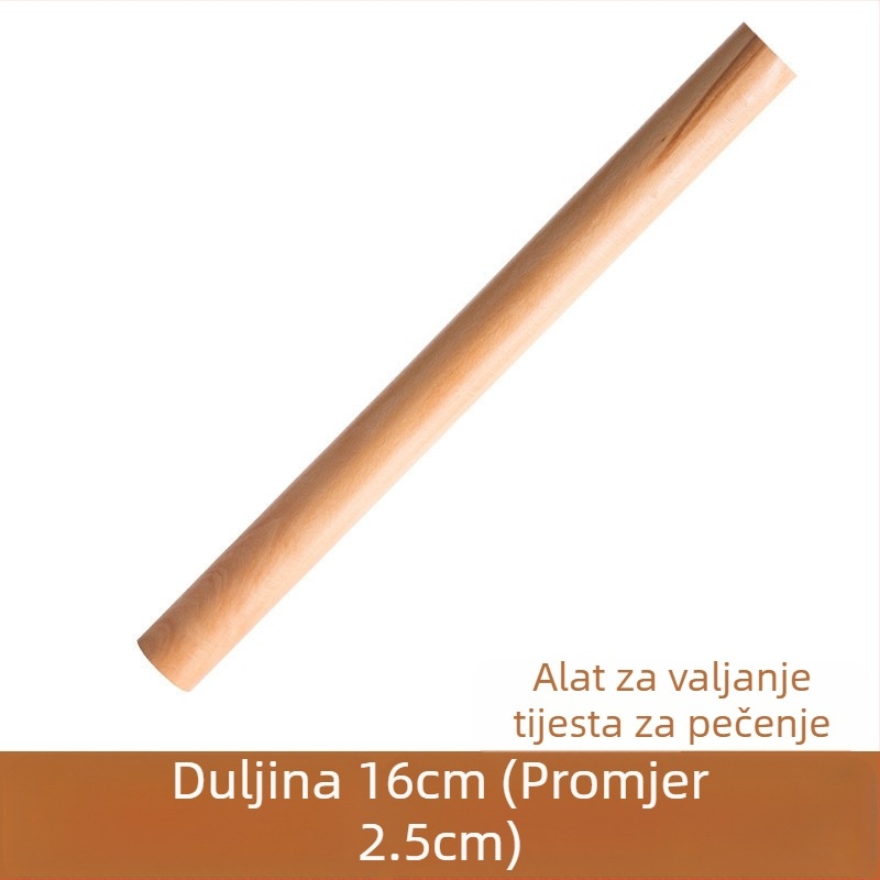 Valjak za kućanstvo od punog drva Valjak za oklagiju od neljepljivog materijala od ebanovine, oklagiju za knedle, kuhinju na veliko