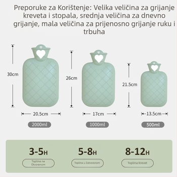 Vrećica s toplom vodom, punjiva, grijač za ruke, otporna na eksploziju, uklonjiva i periva, topli pojas za bebe, topli i hladni pojas za menstruaciju, topli pojas za trbuh