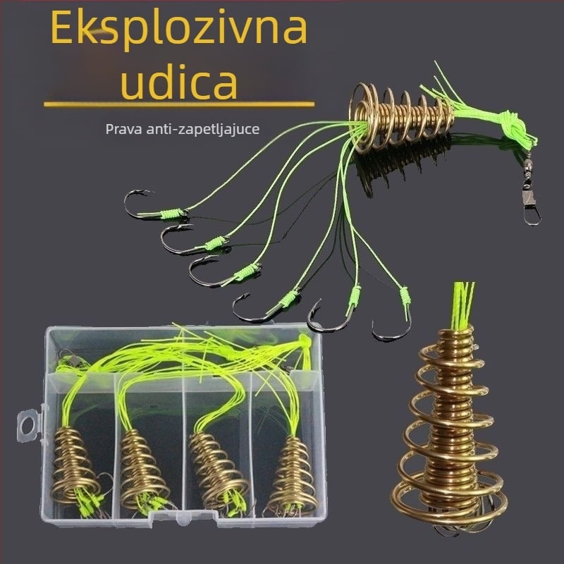 Kuka protiv viseće dna, eksplozije, protiv grebanja, Ishini udica za bacanje, štap za morski ribolov, grupni ribolovni artefakt, velika opružna udica za bombe