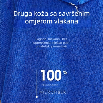 Mikrofiber ručnik za kupanje, upijajući ogrtač za odrasle, nosivi ručnik s kapuljačom, ručnik za plivanje, ronjenje, topli ručnik za plažu