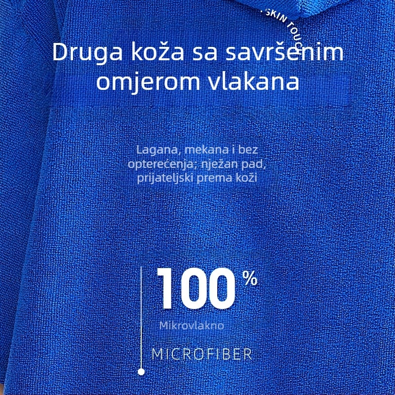 Mikrofiber ručnik za kupanje, upijajući ogrtač za odrasle, nosivi ručnik s kapuljačom, ručnik za plivanje, ronjenje, topli ručnik za plažu