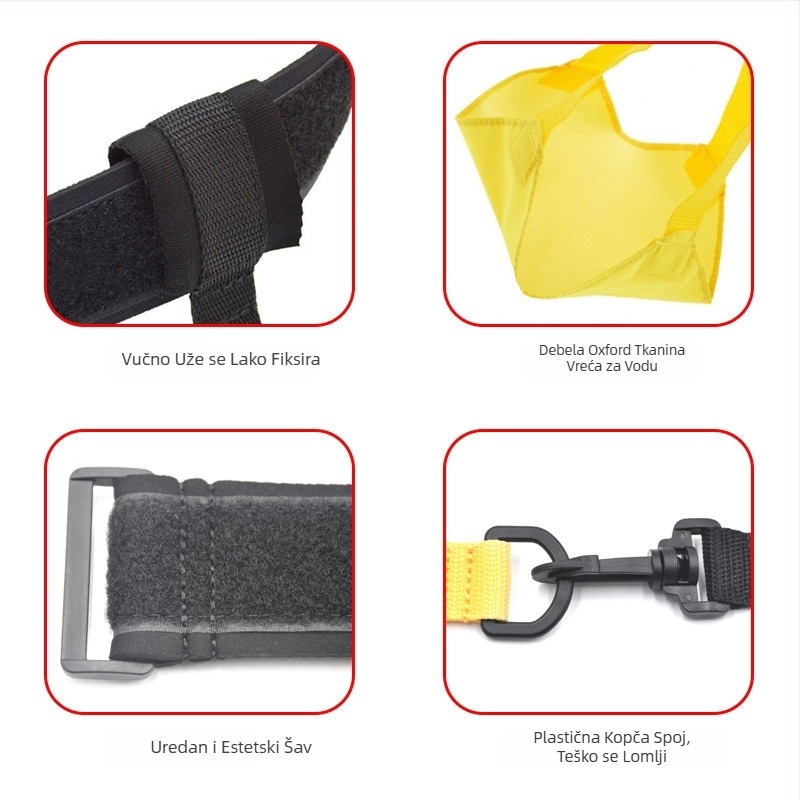 Podesivi kišobran za plivanje s otporom protiv proklizavanja, za djecu i odrasle, slobodni stil, podvodni otpor, oprema za trening izdržljivosti