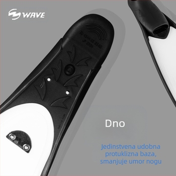 Peraje za ronjenje na dah za muškarce i žene, PP peraje za ribolov i lov, duge peraje, udobne, fleksibilne i lagane, duge peraje za plivanje