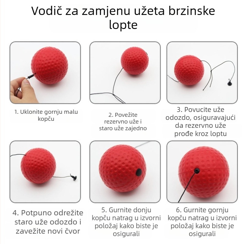 Boksačka reakcijska lopta, montirana na glavu, dekompresijska ventilacijska lopta, magična boksačka brzinska lopta, obiteljski trening, udarna lopta, fitness sprava