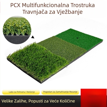 Tvornica, izravna podloga za vježbanje golfa, prijenosna vanjska podloga za vježbanje ljuljačke za golf, podloga za vježbanje s tri vrste trave