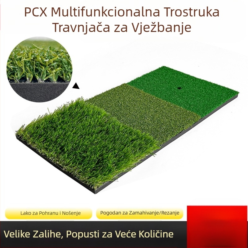 Tvornica, izravna podloga za vježbanje golfa, prijenosna vanjska podloga za vježbanje ljuljačke za golf, podloga za vježbanje s tri vrste trave