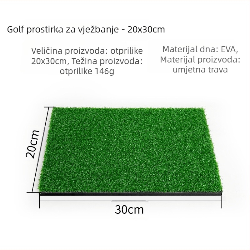 Tvornica, izravna podloga za vježbanje golfa, prijenosna vanjska podloga za vježbanje ljuljačke za golf, podloga za vježbanje s tri vrste trave