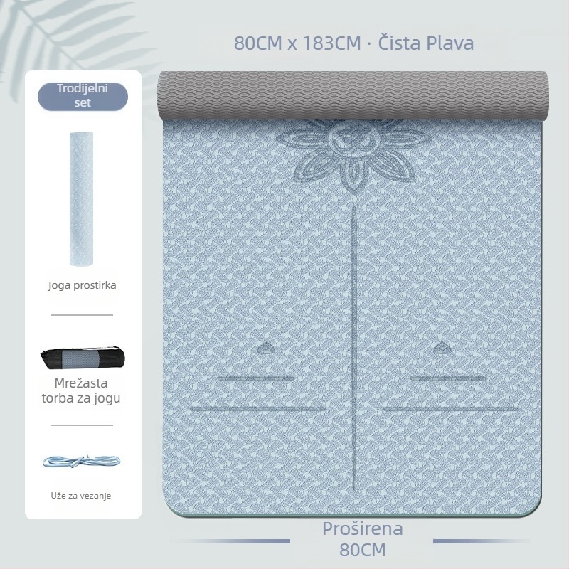 Zhenle djevojačka posebna prostirka za jogu, neklizajuća, zadebljana i proširena, za sportski ples, zvučno izolirana, apsorpcijska prostirka za fitness
