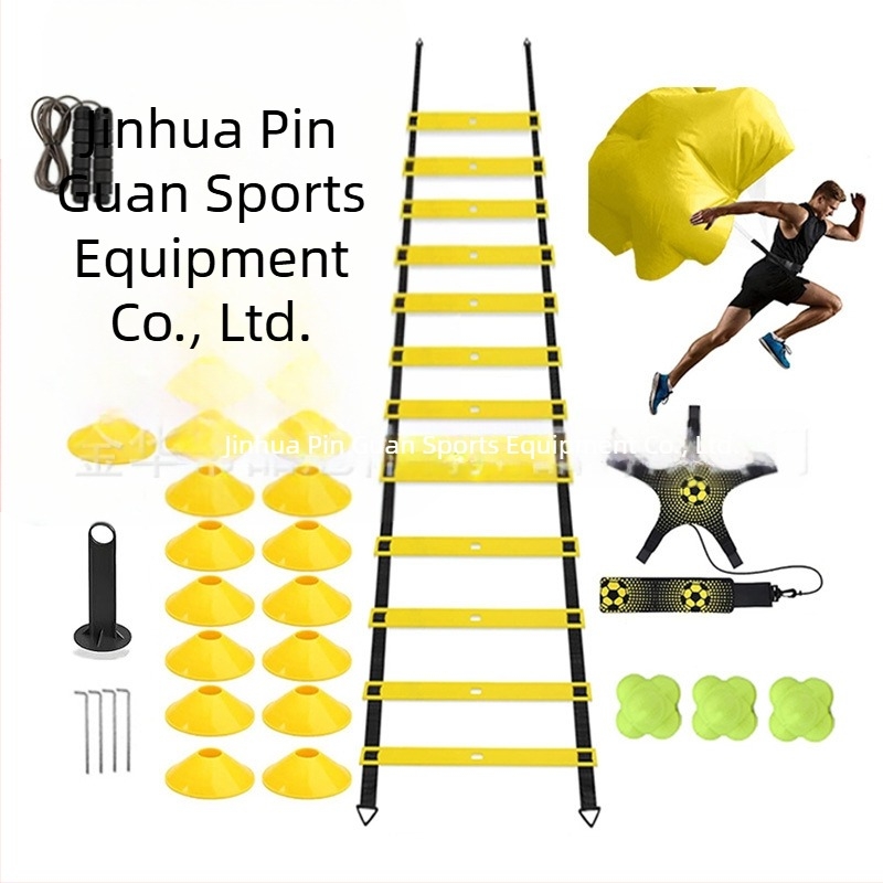 Nogometni trening Agile Ladder Logo Disc Resistance Umbrella Mekano odijelo Skakanje Lattice Agile Ladder Lestve od užeta Trening odijelo