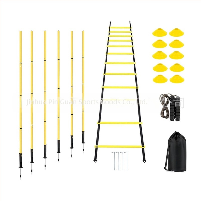 Nogometni trening Agile Ladder Logo Disc Resistance Umbrella Mekano odijelo Skakanje Lattice Agile Ladder Lestve od užeta Trening odijelo