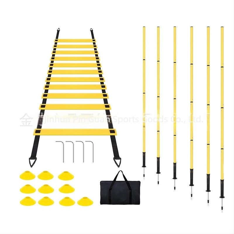 Nogometni trening Agile Ladder Logo Disc Resistance Umbrella Mekano odijelo Skakanje Lattice Agile Ladder Lestve od užeta Trening odijelo
