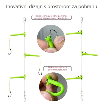 Lov Novi set za ribolov s udicom protiv namotavanja, set za morski štap, Isekin rukav, Maru World, posebna udica za morski ribolov