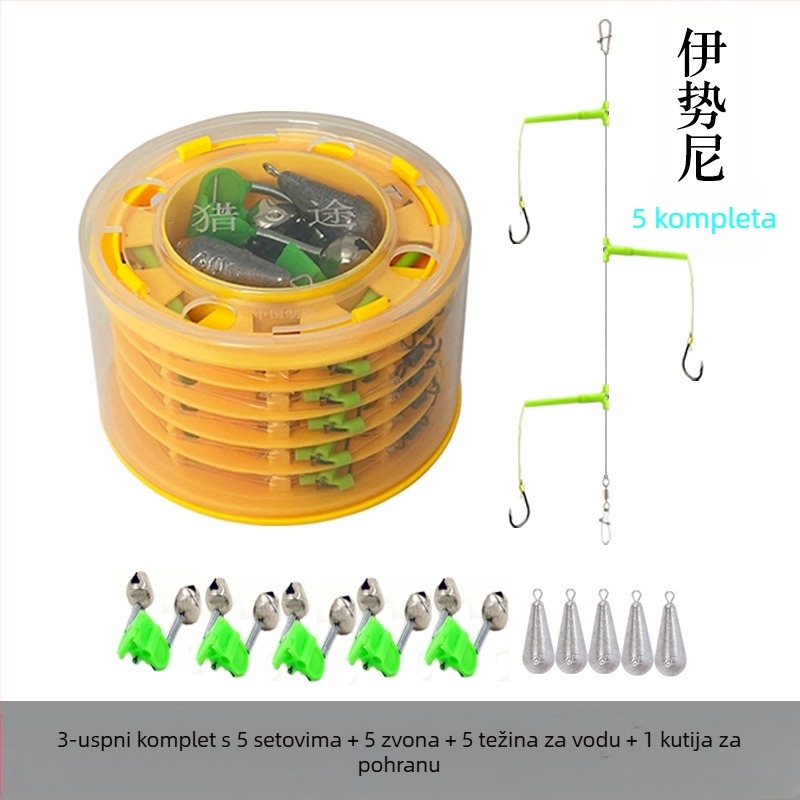 Lov Novi set za ribolov s udicom protiv namotavanja, set za morski štap, Isekin rukav, Maru World, posebna udica za morski ribolov